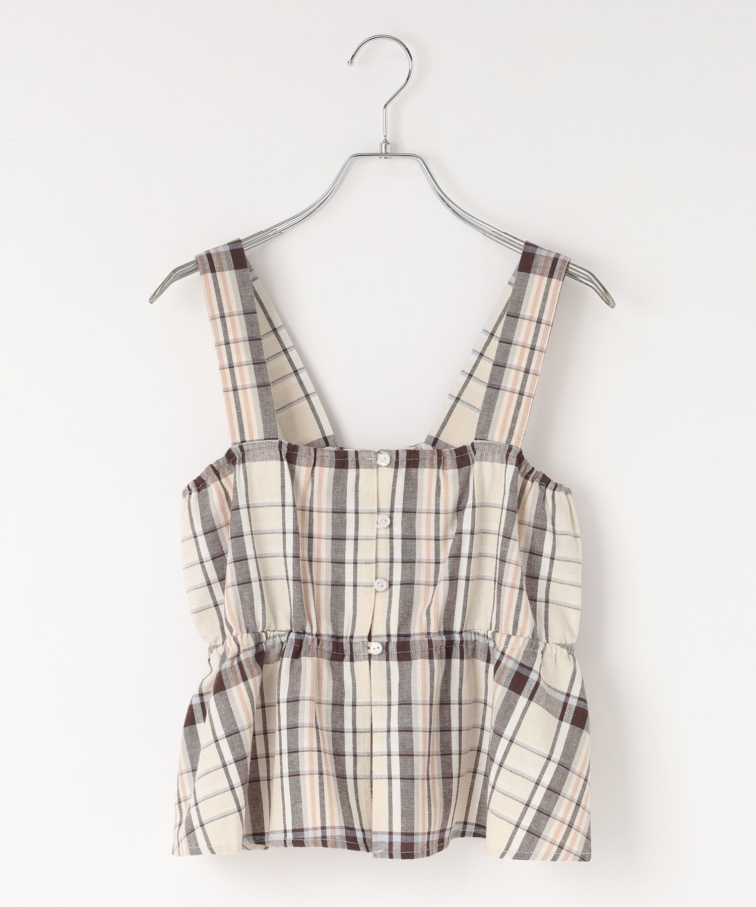 LOWRYS FARM「ソフリネンビスチェ」|タンクトップ|ﾍﾞｰｼﾞｭﾁｪｯｸ