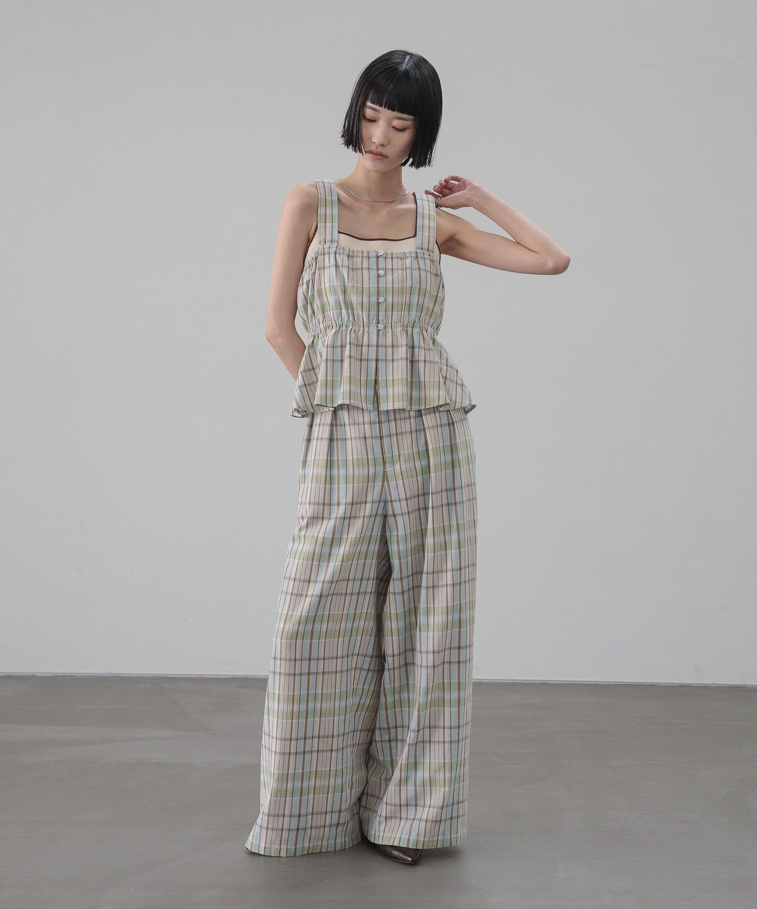 LOWRYS FARM「ソフリネンビスチェ」|タンクトップ|