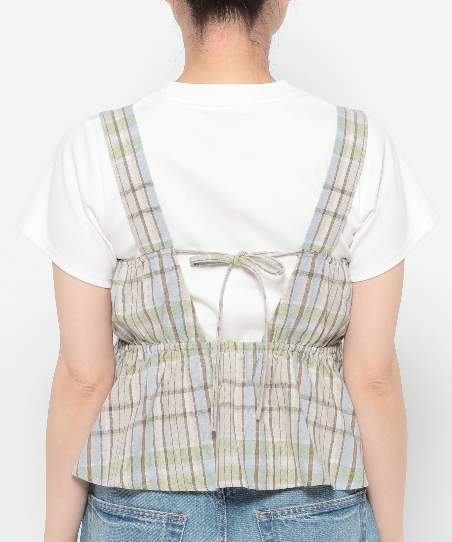 LOWRYS FARM「ソフリネンビスチェ」|タンクトップ|