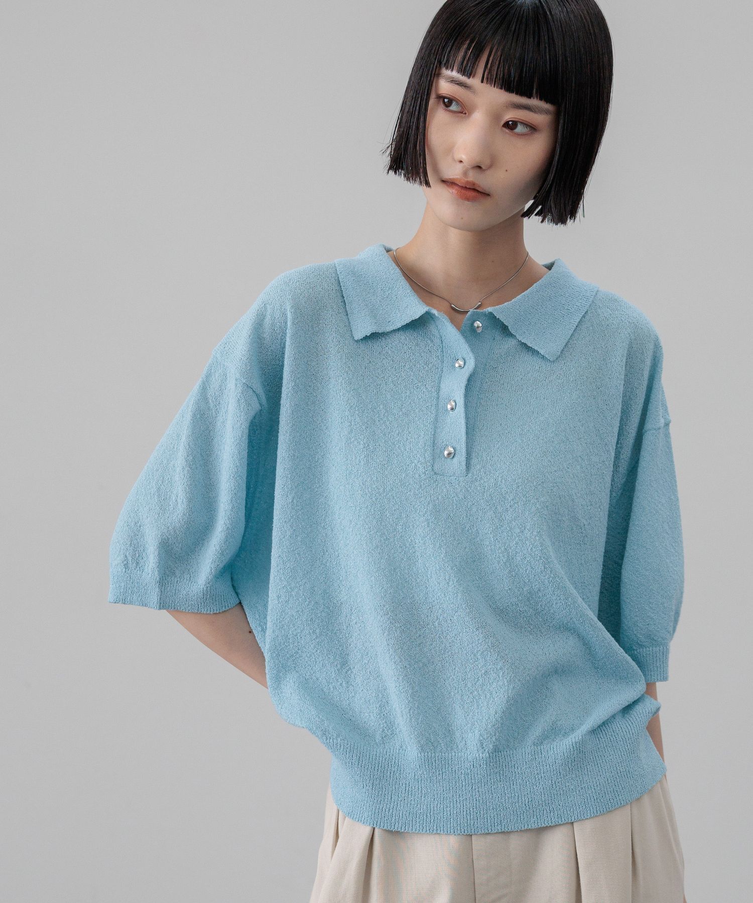 LOWRYS FARM「ブークレニットポロＳＳ」|ポロシャツ|BLU2