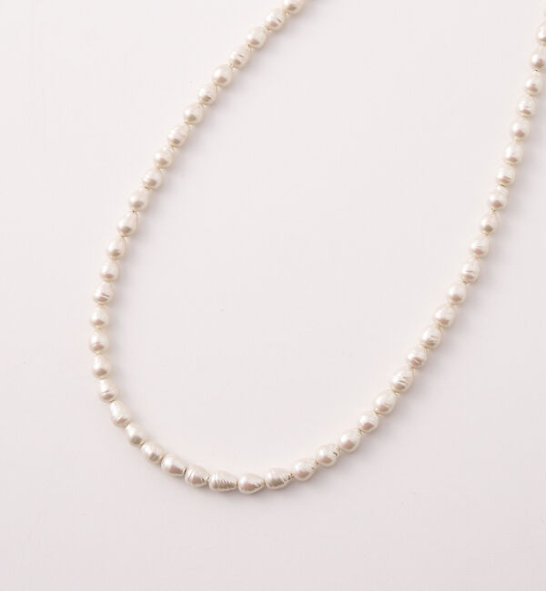 collex「【Ljud/ユード】ガラスバロックパール&times;ボールチェーンネックレス」|ネックレス|