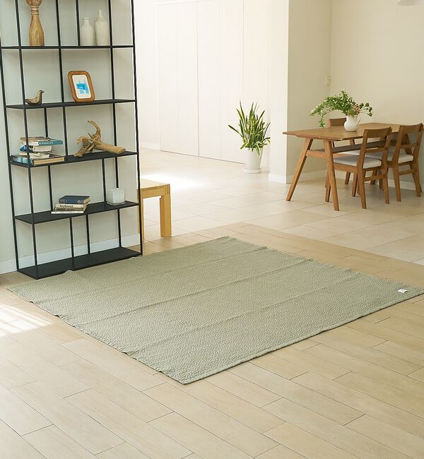 collex「イブル クラウド柄 オーガニックコットン キルティングマット スクエア 200&times;」|その他|カーキ