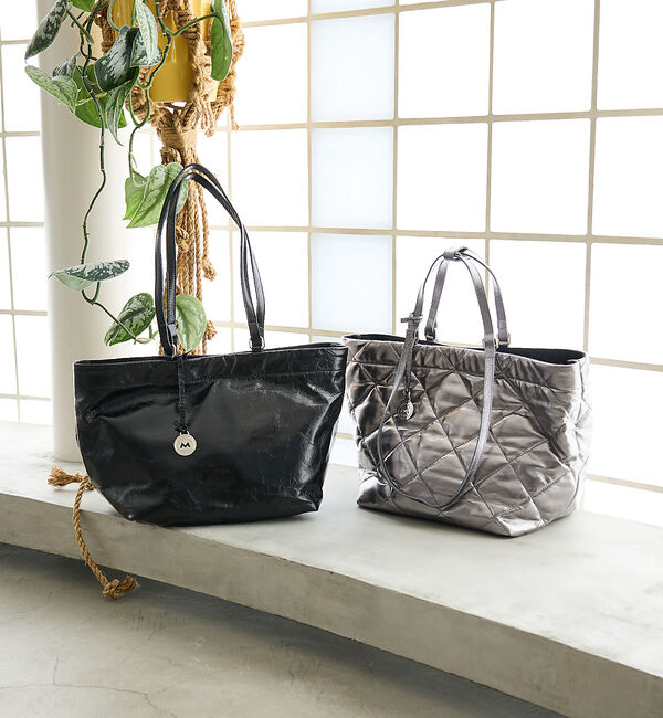 collex「【MARCO MASI】２WAYハンドルレザートートバッグ　ブラック」|トートバッグ|