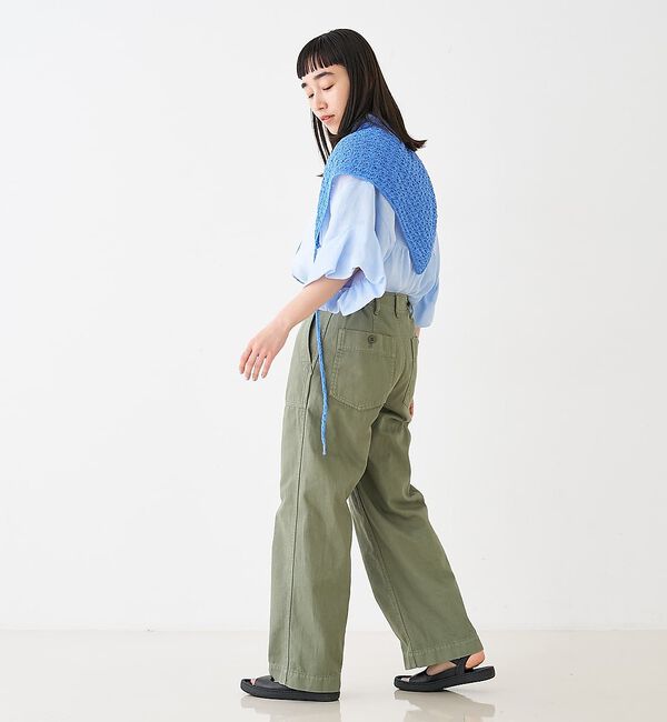 collex「ギャザー&タック半袖リネンブラウス」|シャツ・ブラウス|