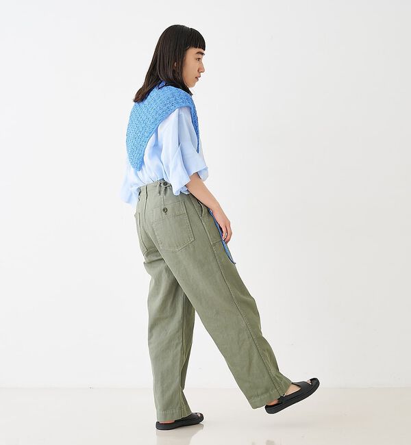 collex「ギャザー&タック半袖リネンブラウス」|シャツ・ブラウス|