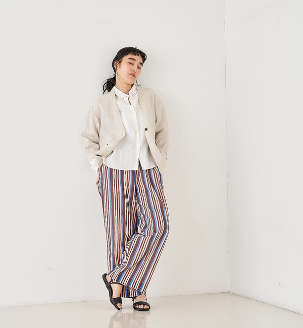 collex「ダブルカラー リネンシャツ」|シャツ・ブラウス|