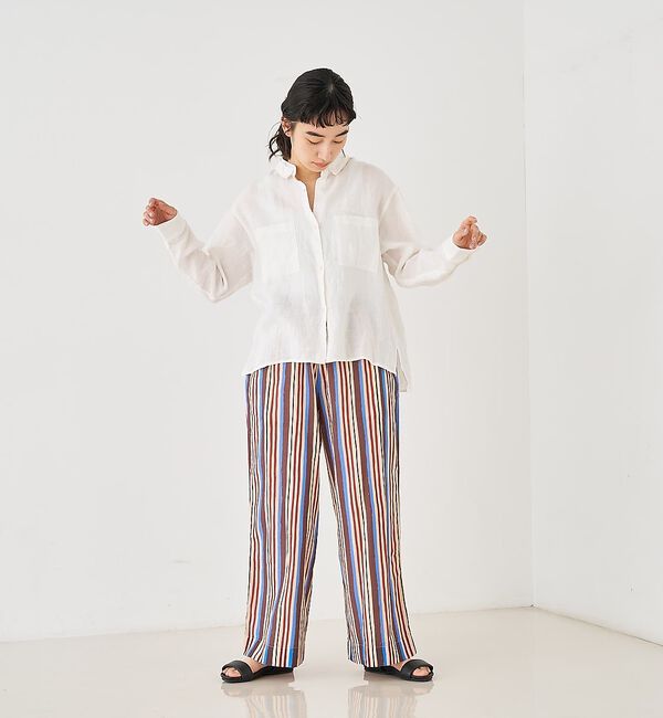 collex「ダブルカラー リネンシャツ」|シャツ・ブラウス|