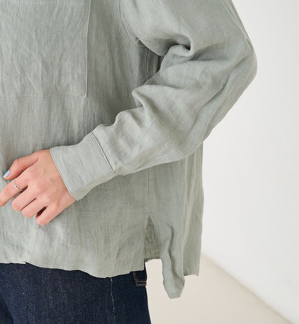 collex「ダブルカラー リネンシャツ」|シャツ・ブラウス|