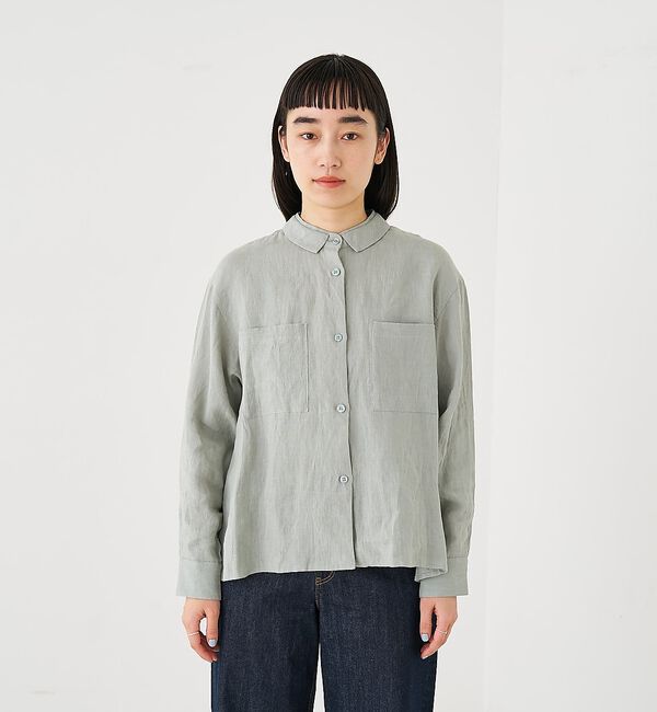 collex「ダブルカラー リネンシャツ」|シャツ・ブラウス|
