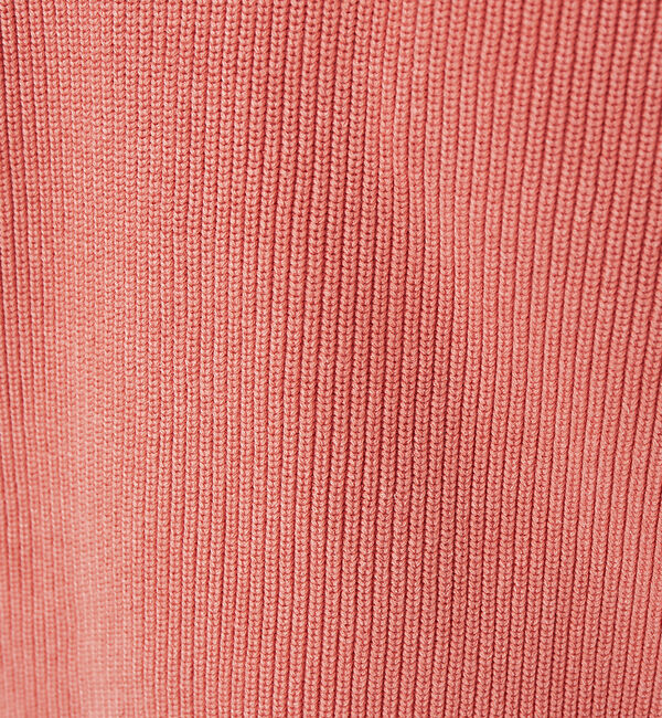 ABAHOUSE「畦編みフェードカラー コットン プルオーバー クルーネックニット」|ニット・セーター|