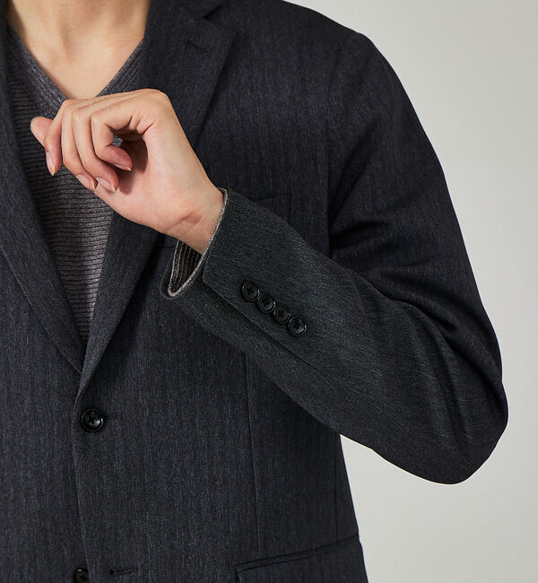 ABAHOUSE「【セットアップ対応/FLEX JACKET】クラシック ヘリンボーン ジャケット」|テーラードジャケット|