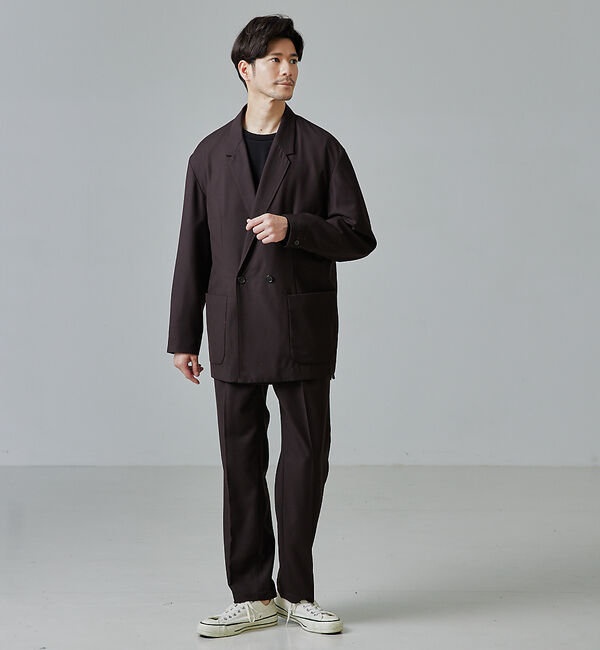 ABAHOUSE「【セットアップ対応】セミダブル オーバー ジャケット」|テーラードジャケット|