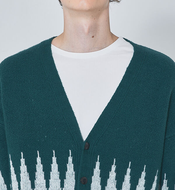 ABAHOUSE「【ネイティブ柄】オーガニックコットン カーディガン」|カーディガン|