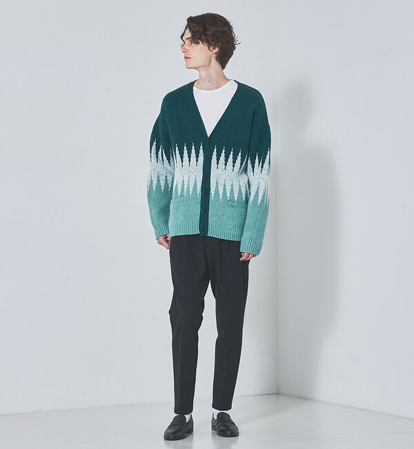 ABAHOUSE「【ネイティブ柄】オーガニックコットン カーディガン」|カーディガン|