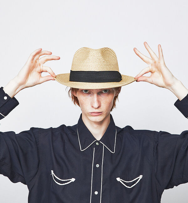 ABAHOUSE「【RUBEN/ルーベン】PAPER FOLDING/折りたたみ可能ハット」|その他|ベージュ