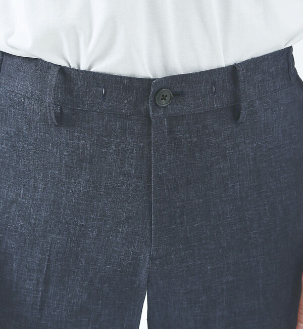 ABAHOUSE「【セットアップ対応】ソロストレッチ リネン テーパード パンツ / スラックス」|スラックス|