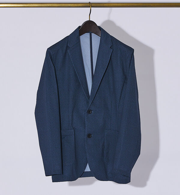 ABAHOUSE「【Air Hole Stretch / セットアップ対応】メッシュジャケット /」|テーラードジャケット|ブルー