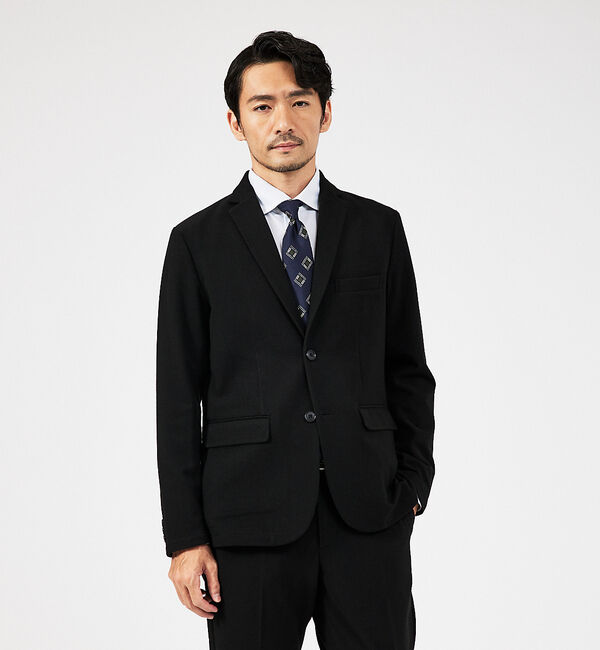 ABAHOUSE「【セットアップ対応】カシミヤタッチ ピーチ起毛 ストレッチ ジャケット」|テーラードジャケット|