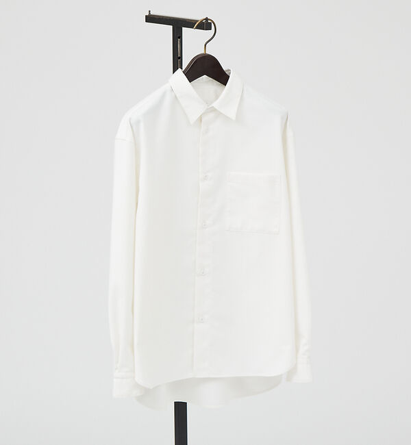 ABAHOUSE「イミテーションウール リラックスシャツ / レギュラーカラーシャツ」|シャツ・ブラウス|