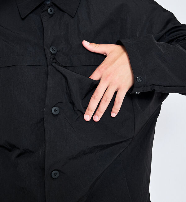 ABAHOUSE「【セットアップ対応】TUCK＆DARTS ワッシャーナイロン シャツブルゾン /」|シャツ・ブラウス|