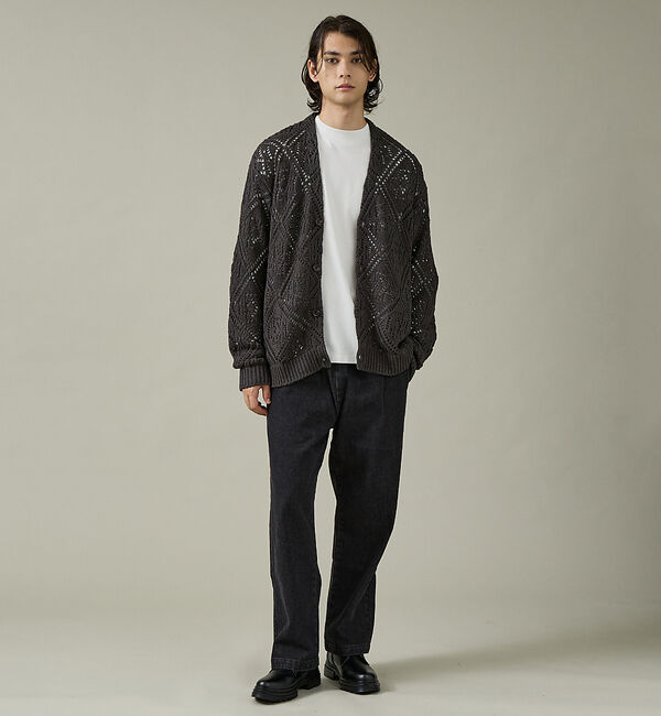 ABAHOUSE「【DICKIES / ディッキーズ】TCツイル/デニム ワイドストレートパンツ（」|その他|