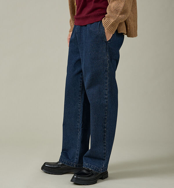 ABAHOUSE「【DICKIES / ディッキーズ】TCツイル/デニム ワイドストレートパンツ（」|その他|