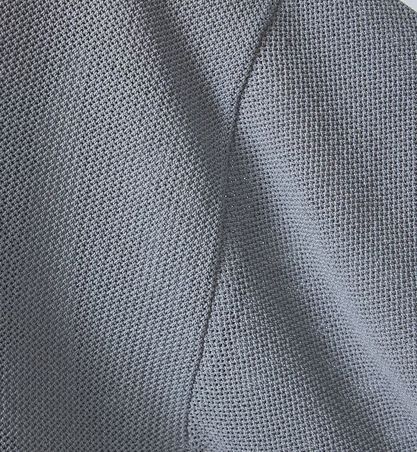 ABAHOUSE「【FORTUNA /フォルトゥナ】ECOTEC KnitメッシュT/エコテックニ」|ニット・セーター|グレー
