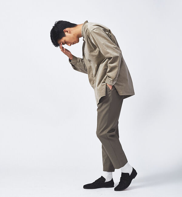 alfredoBANNISTER「【キルト風型押し】レザースリッポン」|スニーカー|