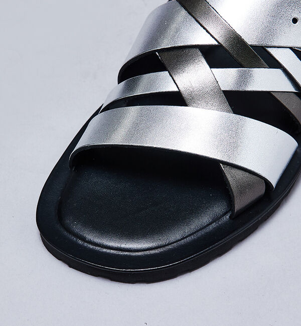 alfredoBANNISTER「マルチクロス レザーサンダル」|サンダル|