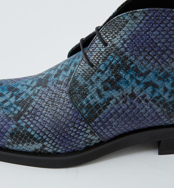 alfredoBANNISTER「オブリーク パイソン チャッカ ブーツ」|ショートブーツ|