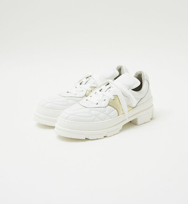 alfredoBANNISTER「【40周年】フットボール レザースニーカー」|スニーカー|ゴールド