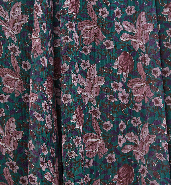 Rouge vif「フラワープリントラッフルスカート」|スカート|