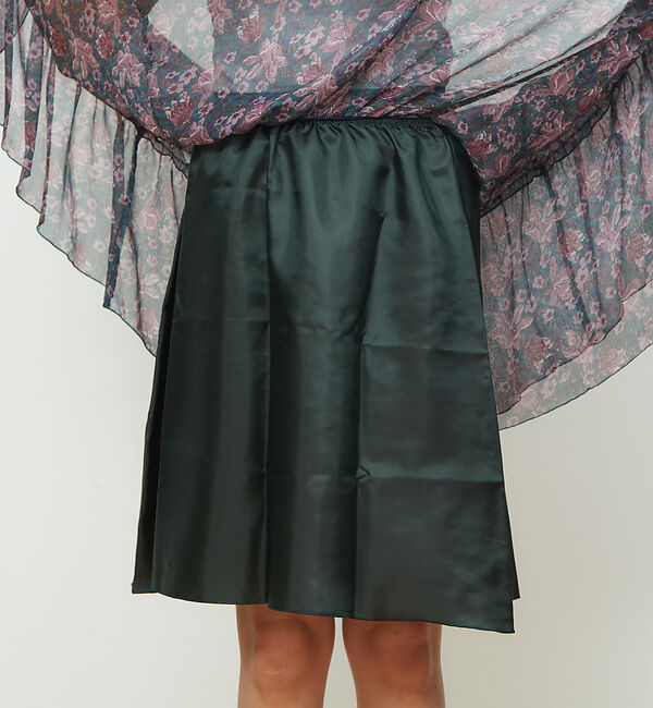 Rouge vif「フラワープリントラッフルスカート」|スカート|