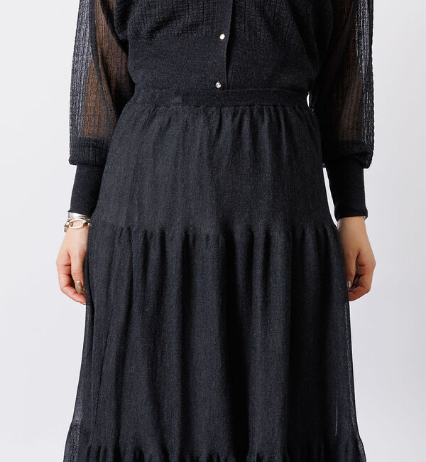 Rouge vif「【セットアップ対応】シアーティアードスカート」|スカート|