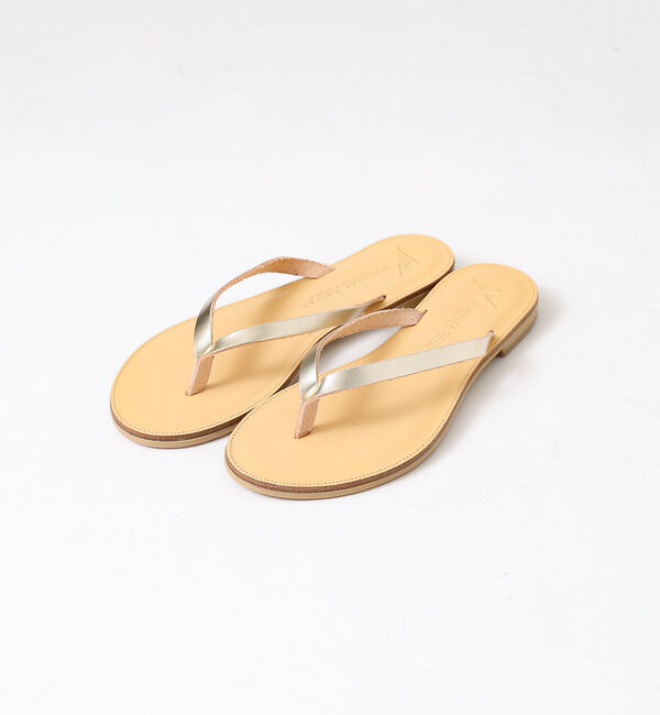 Rouge vif「【NICOLAS LAINAS/ニコラスライナス】レザートングサンダル」|サンダル|