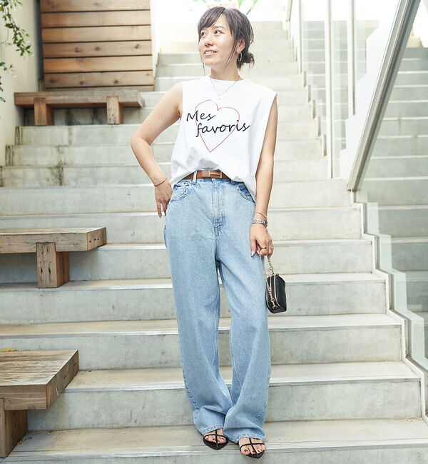 Rouge vif「ハートロゴノースリボックスTEE」|Tシャツ・カットソー|