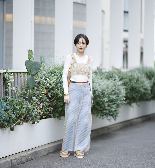 Rouge vif「スター＆ハート柄チュールスカート」|スカート|