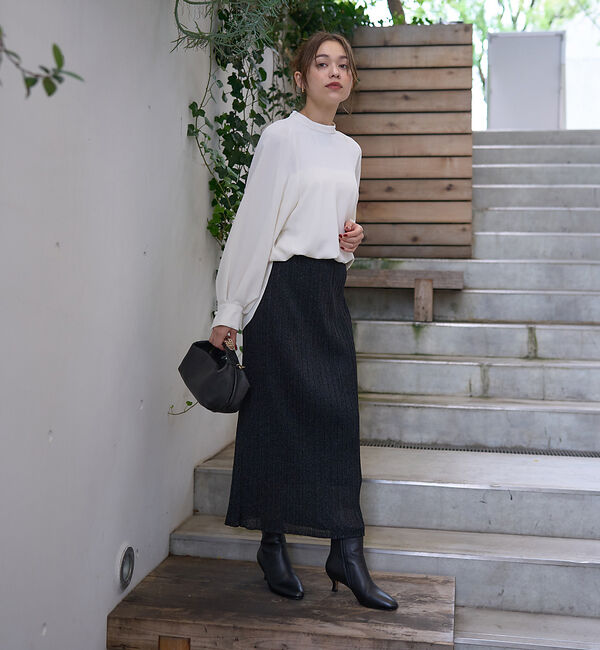 Rouge vif「2wayサスペンダー付きタイトスカート」|スカート|