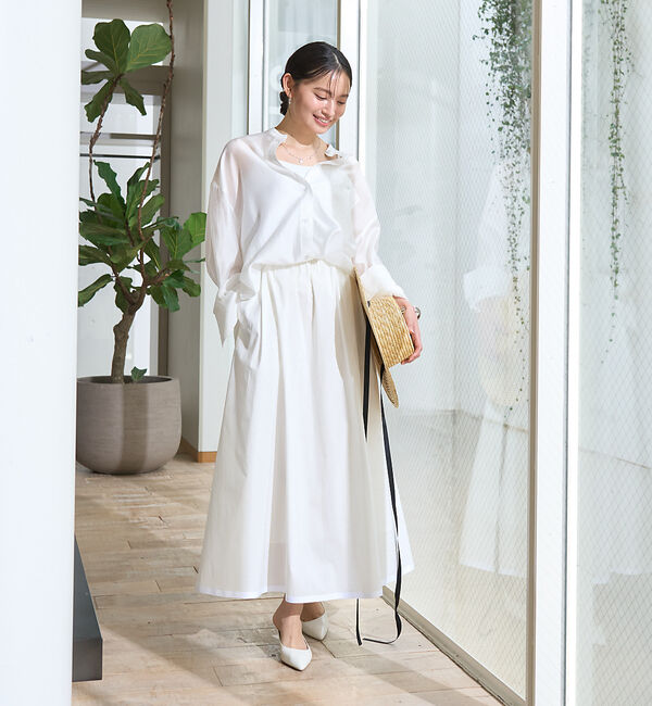 Rouge vif「ポケット付きシアーシャツ」|シャツ・ブラウス|