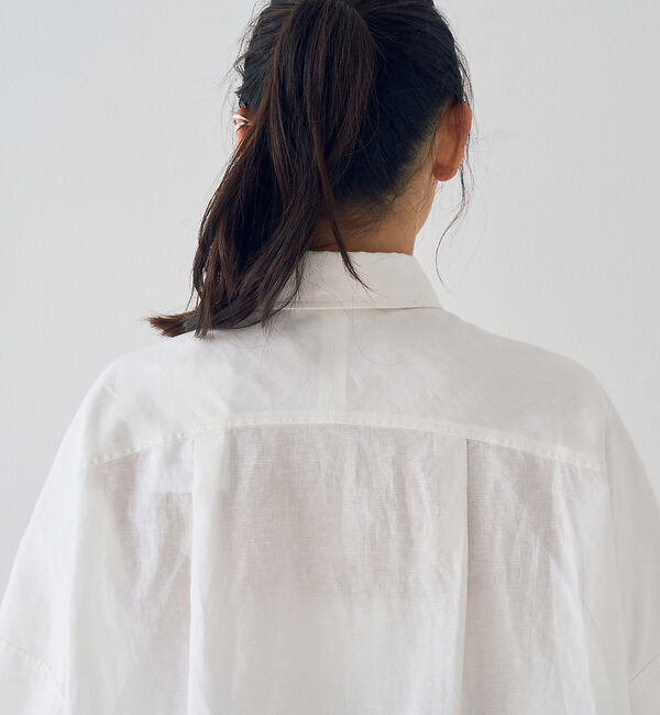 Rouge vif「麻混変形フォルムシャツ」|シャツ・ブラウス|