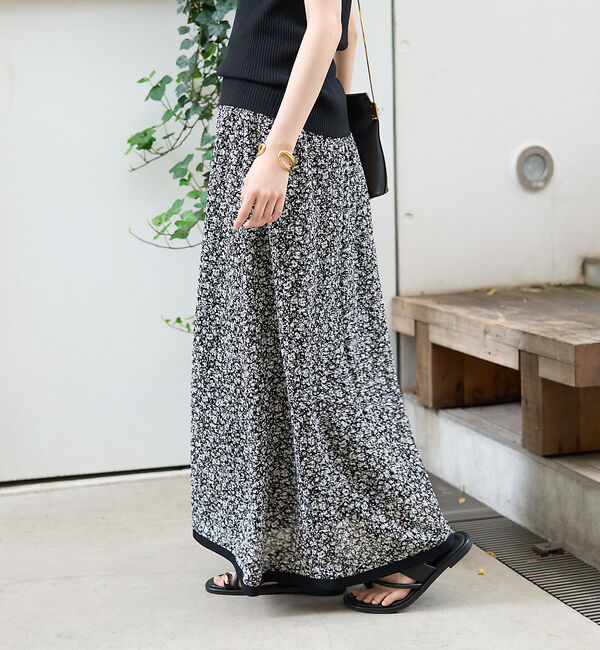 Rouge vif「ストレッチサッカープリントスカート」|スカート|