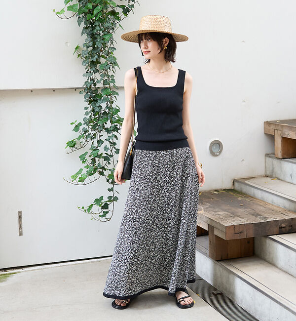 Rouge vif「ストレッチサッカープリントスカート」|スカート|