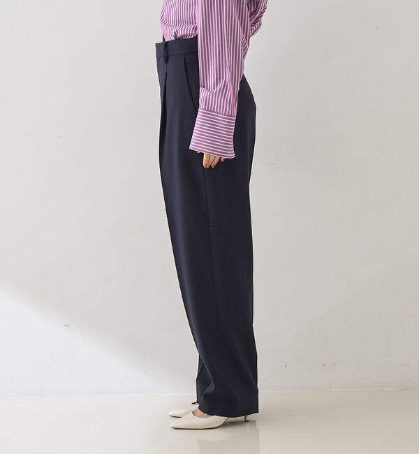 Rouge vif「【セットアップ対応】メンズライクウール混サキソニーテーパードパンツ」|その他|