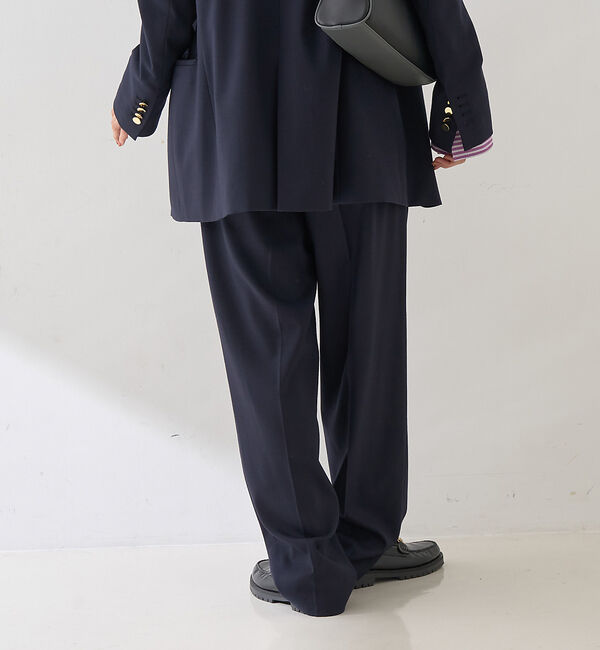 Rouge vif「【セットアップ対応】メンズライクウール混サキソニーテーパードパンツ」|その他|