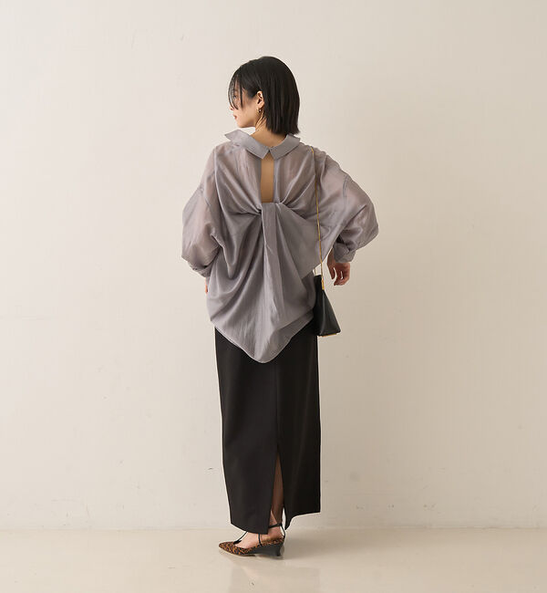 Rouge vif「【新色登場】バックツイストシャツ」|シャツ・ブラウス|