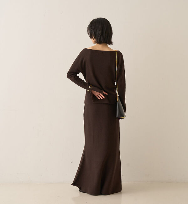 Rouge vif「【セットアップ対応】セミフレアニットスカート」|スカート|