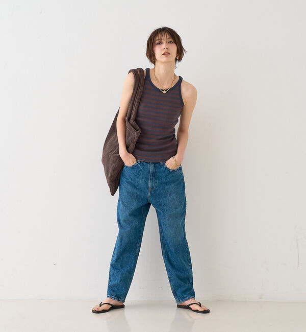 Rouge vif「【RED CARD/レッドカード】別注JAZZ ルーズテーパードワイドデニム」|デニム|