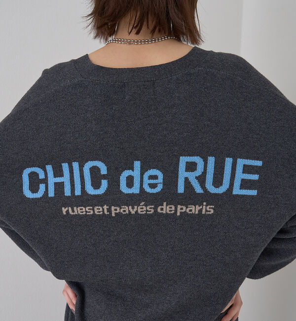 Rouge vif「ロゴニットカーディガン」|カーディガン|