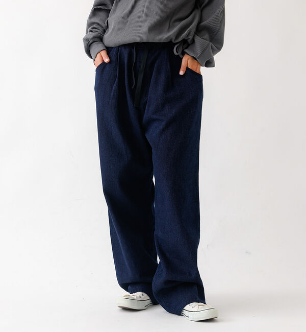 Rouge vif「【JOHNBULL/ジョンブル】ドビーデニムイージーパンツ/パンツ/デニム【WE」|デニム|