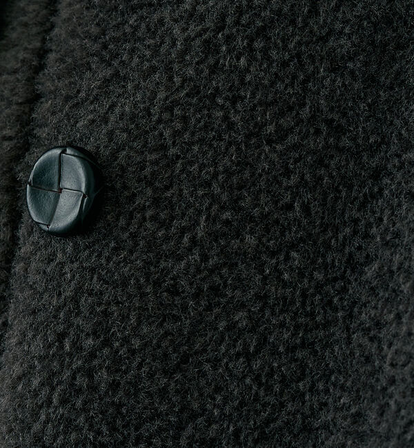 Rouge vif「【2サイズ展開】2WAYスウェードリバーシブルボアコート / ノーカラーコート」|ノーカラーコート|